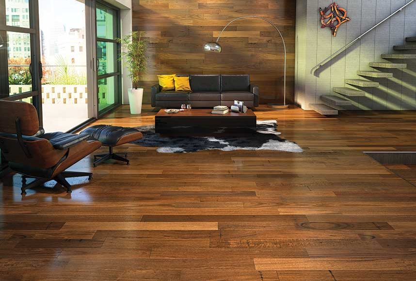 Plancher bois franc flottant